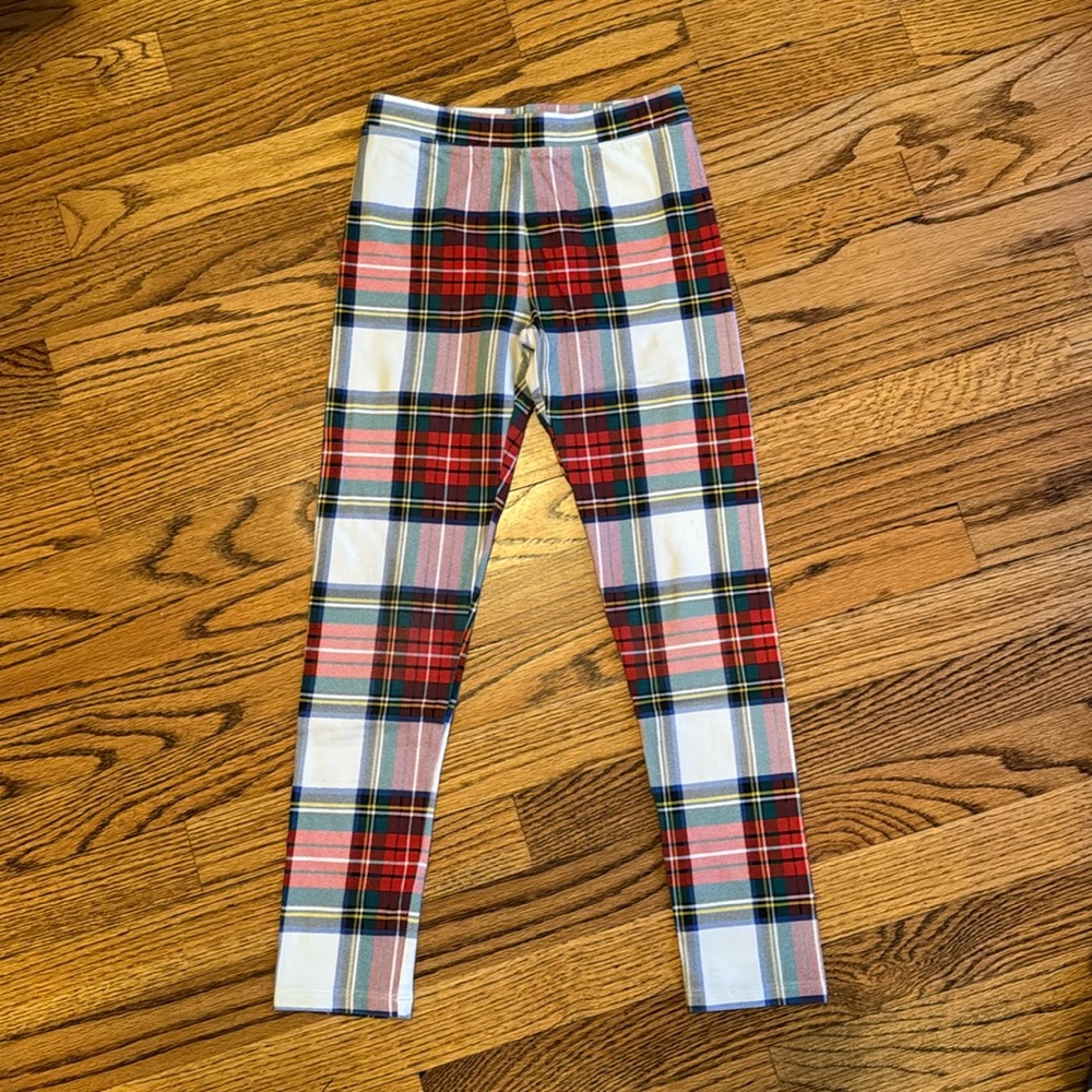 Girls size 8, j crew tartan leggings